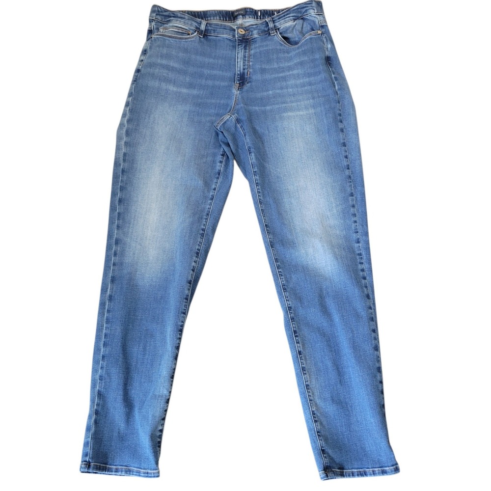 J. Jill Denim Blue Straight Leg Stretch Jeans Medium Wash No SZ 38
HG4 628